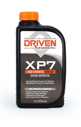 Driven/Joe Gibbs Driven Racing Oil - JGD-01706 - Joe Gibbs Semi-Synthetic Racing Oil (XP7) - 10W-40 - 1 Quart Bottle