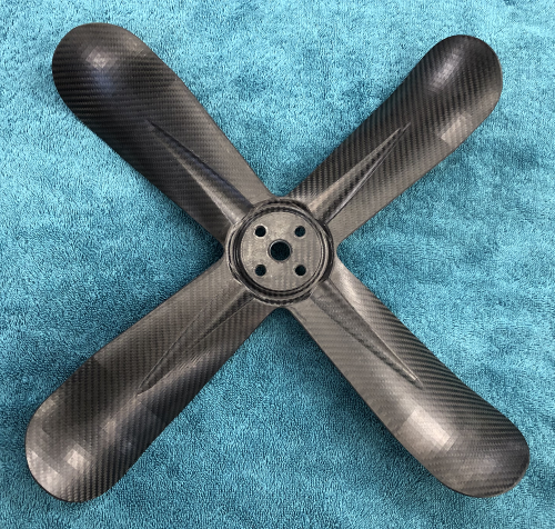 Walker Air Filters - Walker 19" Carbon Fiber 4-Blade Fan